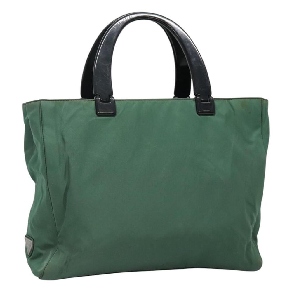 PRADA Hand Bag Nylon Green - Picture 1 of 9